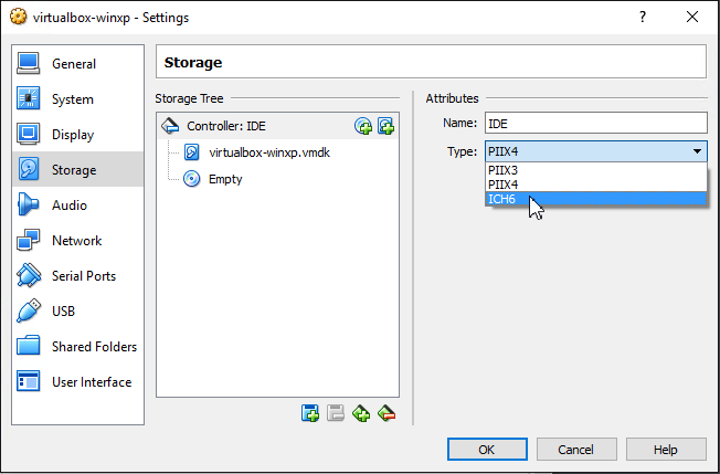 VM Settings Example